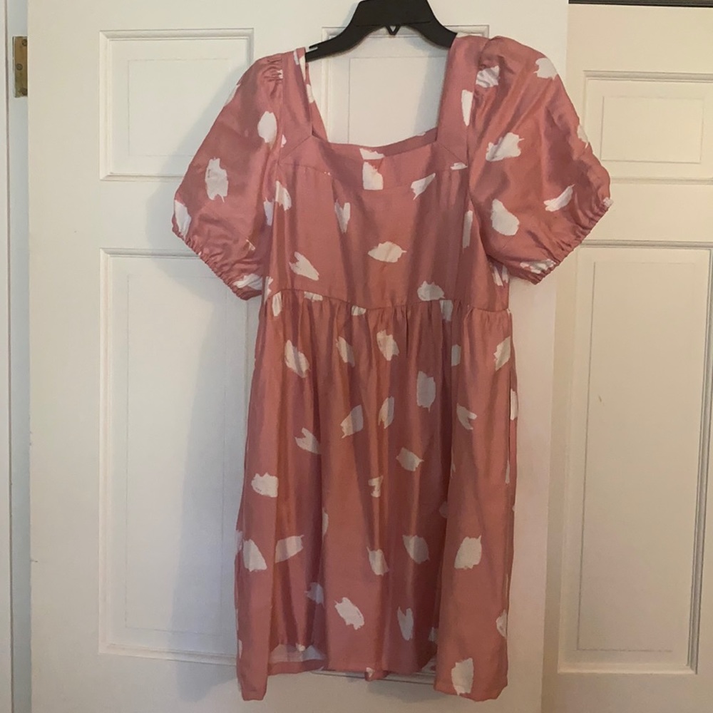 Loft puff sleeve mini dress